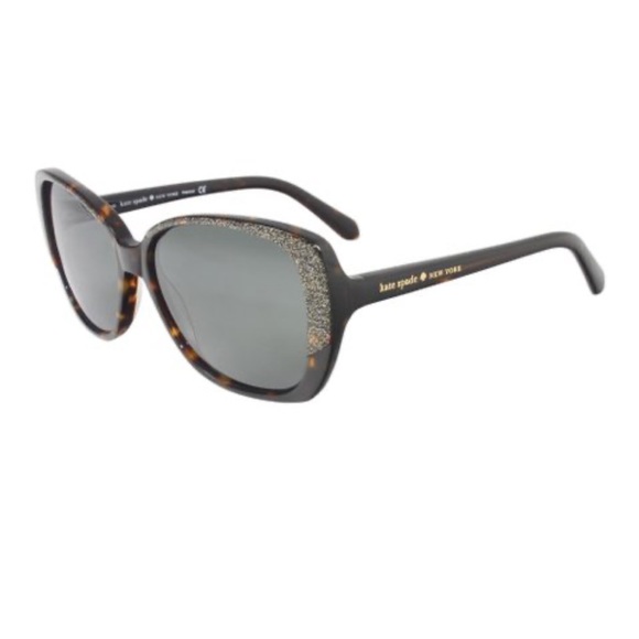 Kate Spade tortoise glitter sunglasses - Picture 7 of 8